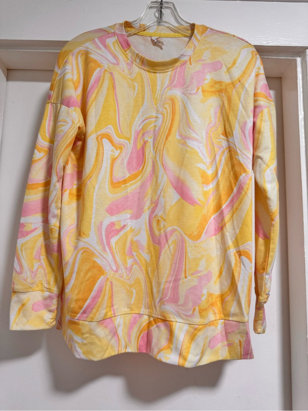 Ideology Soft Marble Print Pullover – Size Small